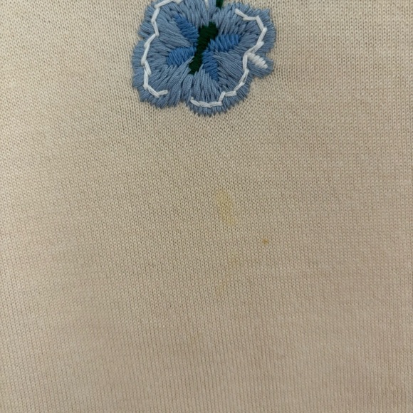 j.crew merino wool embroidered floral sweater - Picture 7 of 7